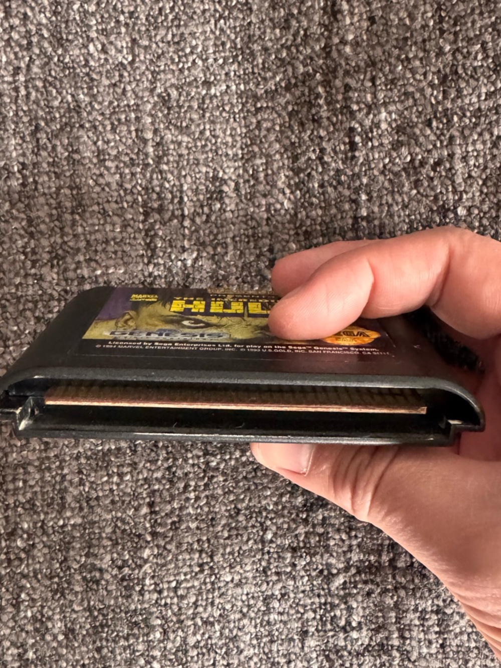 The Incredible Hulk Sega Genesis Game Cart - Picture 3 of 3